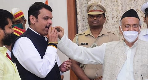 BJP leader Devendra Fadnavis meet Maharashtra Governor Bhagat Singh Koshyari