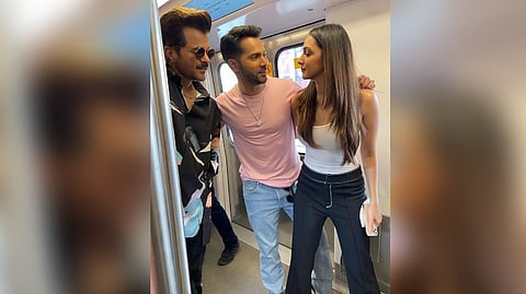 Varun, Kiara and Anil Kapoor