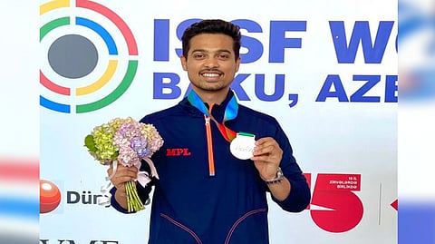 Indian shooter Swapnil Kusale won silver