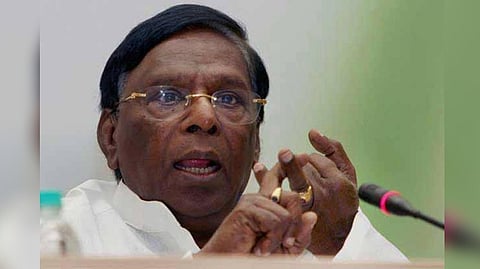 Former chief minister V Narayanasamy
