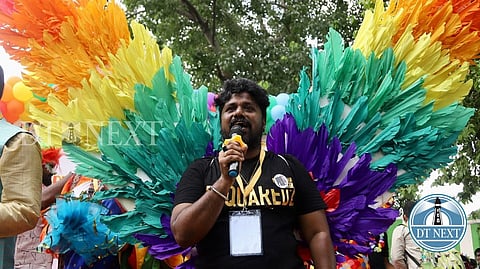 The march happened at Langs Garden Road at Chennai in support of the LGBTQ+ community.