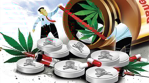 Drive against drugs: 25 kg ganja, 42 MDMA tablets seized last week