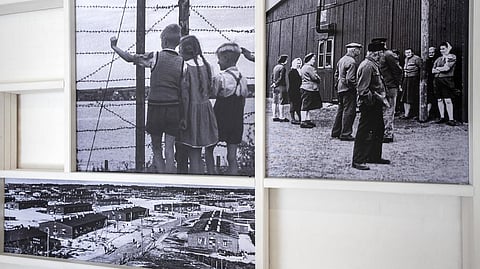 Photographs dislpayed a new museum for refugee stories