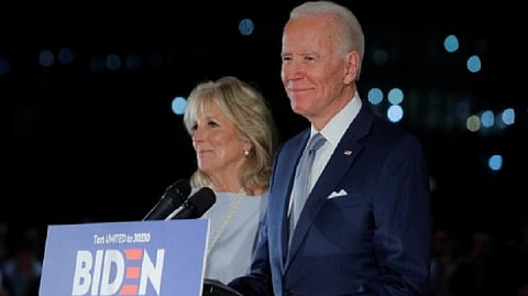 US President Joe Biden with wife Jill Biden