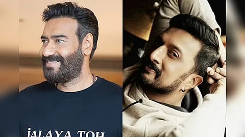 Ajay Devgn and Kiccha Sudeep
