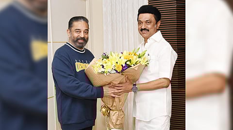 Kamal Haasan with CM Stalin