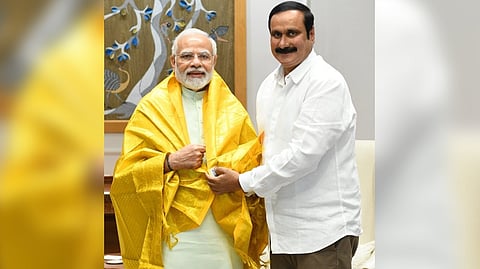 Anbumani with Modi