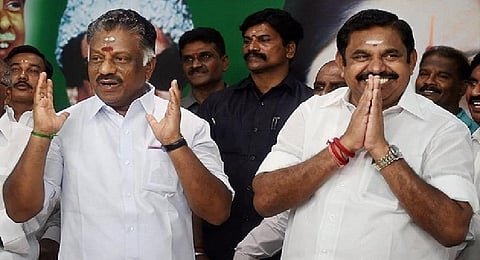 O Panneerselvam and Edappadi K Palaniswami