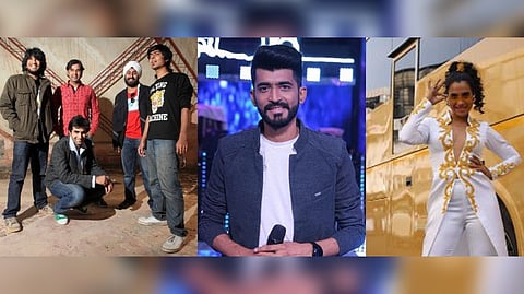 (L) Faridkot and Band; Mohammed Irfan and Nikhita Gandhi