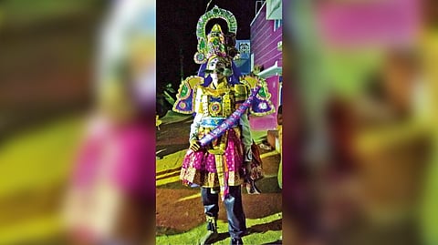 Licko Praveen decked up for his performance