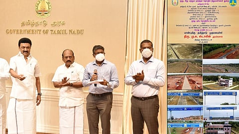 Chief Minister MK Stalin on Monday inaugurated five industrial estates constructed by MSME department
