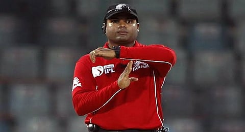 Indian umpire Nitin Menon