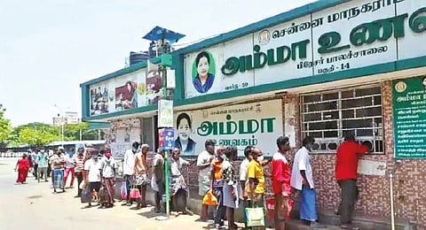 Currently, there are 407 Amma canteens operating in Chennai