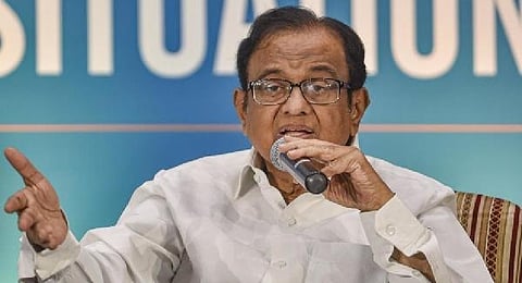 Senior Congress leader P Chidamabaram