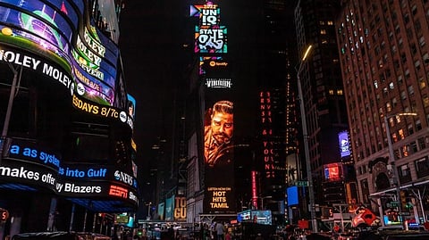 Vikram light up Times Square tower in NY; makers rejoice