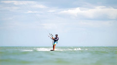 Dylan Fernandes in action