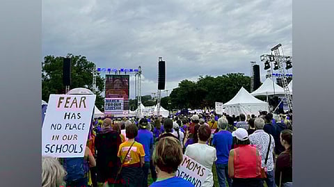 Protest organized by March for our lives