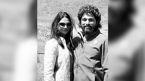 Allu Arjun with his wife Sneha Reddy