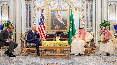 Saudi Arabia?s crown prince, Mohammed bin Salman and US President Joe Biden