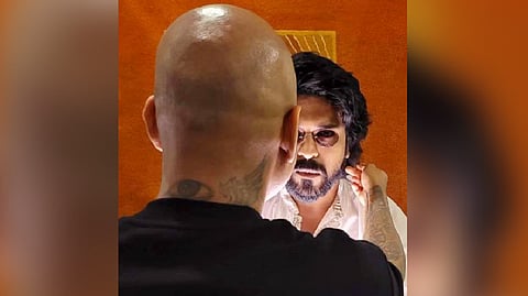 Ram Charan with Alim Hakim, his hairstylist