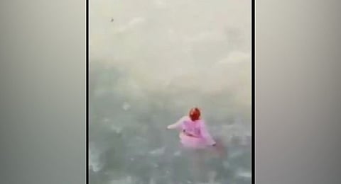 Screengrab from the video