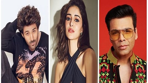 Kartik Aaryan; Ananya Panday and Karan Johar