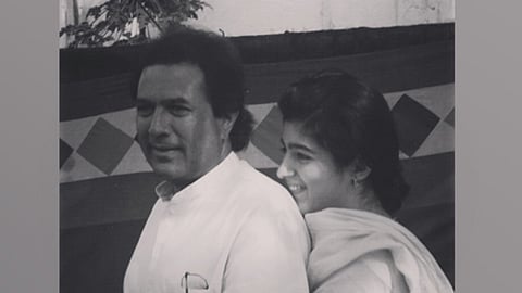Twinkle Khanna and Rajesh Khanna
