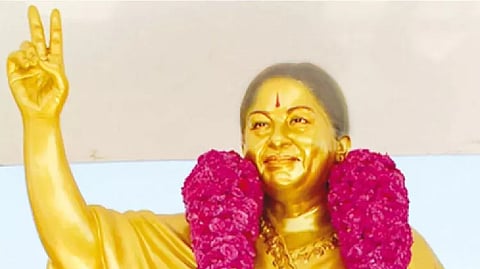 J Jayalalithaa statue