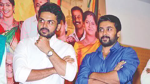 Actors Suriya and Karthi