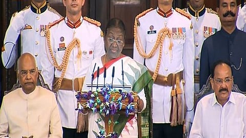 President Droupadi Murmu addressing the nation.