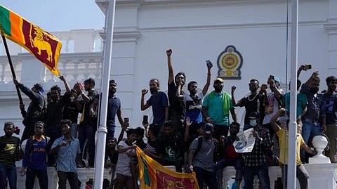 Sri Lankan protestors