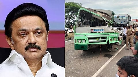 CM MK Stalin (right) and Visual from the spot