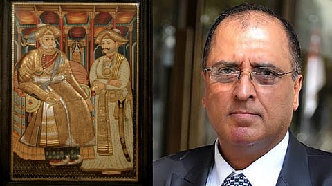 19th-century painting of Raja Serfoji; Subash Kapoor