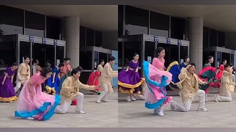 Viral: Korean students groove to Madhuri's famous song Ghaghra
