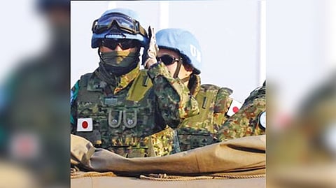 Why has Japan ceased sending forces abroad?