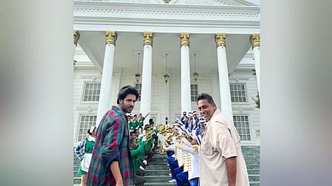 Kartik Aaryan with Ganesh Acharya
