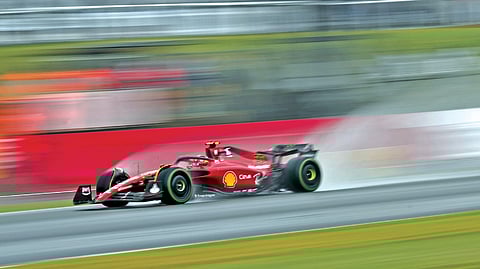 Ferrari?s Carlos Sainz in qualifying action