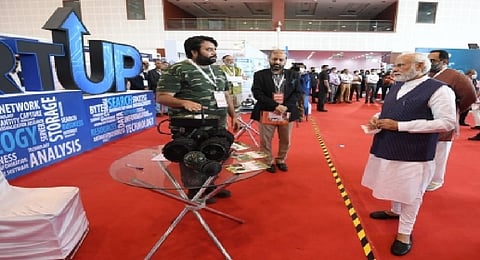 Prime Minister Narendra Modi at digital India event