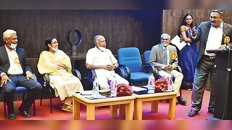 Arun Srinivasan, Director- Digital Experience, HTC Global Services, inaugurating the STAR Summit at SIMATS School of Engineering.