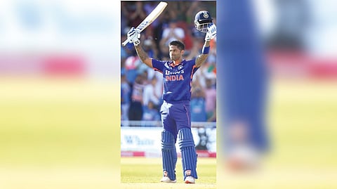 Suryakumar Yadav struck 14 fours and six maximums during his stunning ton