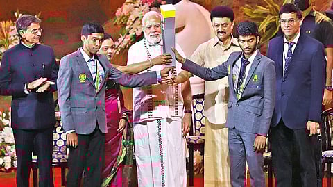 Inaugural function of the Chess Olympiad on Thursday