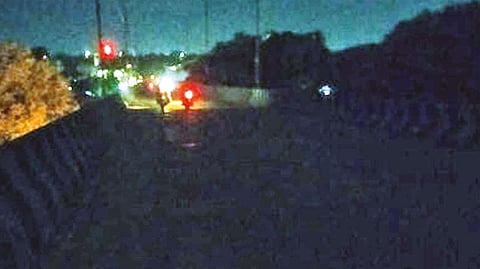 Covered in darkness a poorly-lit bridge in Pallavaram irks residents