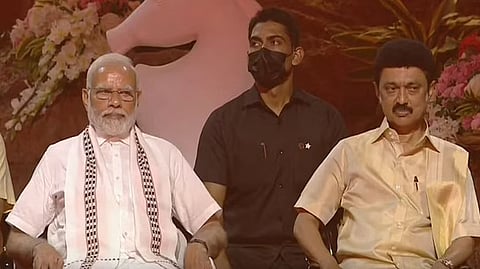 PM Narendra Modi and CM M K Stalin