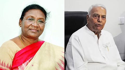 Draupati Murmu; Yashwant Sinha