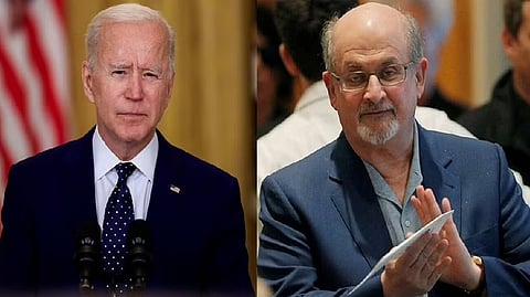 US President Joe Biden, Salman Rushdie