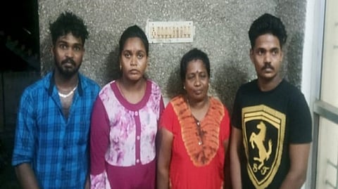 The family who arrived Mandapam as Sri Lankan refugee