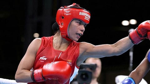 Indian boxer Nikhat Zareen