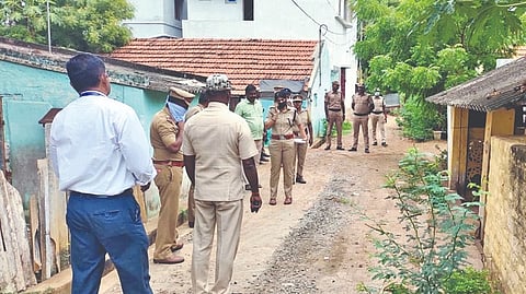 Police seized explosives from the house in Tiruchy