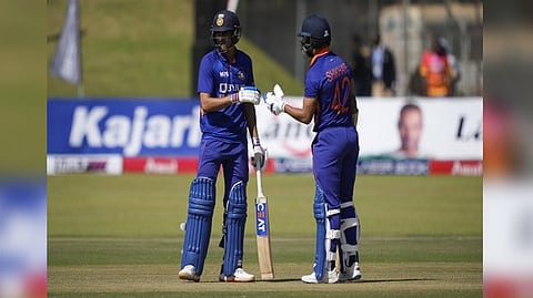 Indian openers Shubman Gill and Shikhar Dhawan