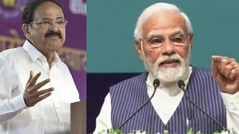 Vice President M. Venkaiah Naidu & Prime Minister Narendra Modi